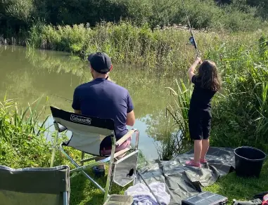 family fishing